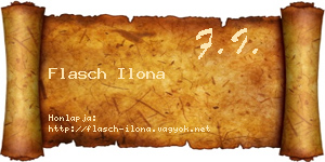 Flasch Ilona névjegykártya